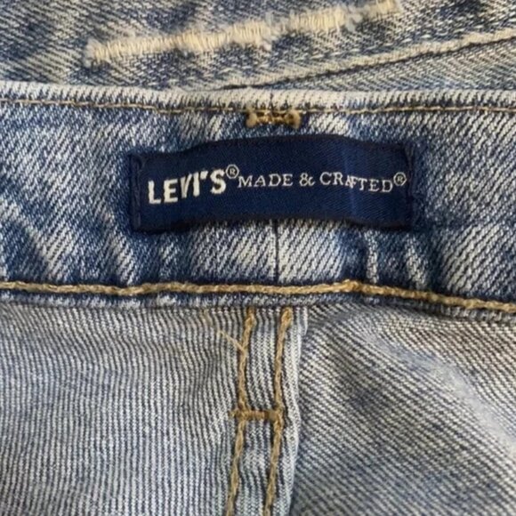 (Rare Vintage) Levi’s Made & Crafted 501 Selvedge Patchwork Jeans - 30/31x32 - Picture 2 of 9